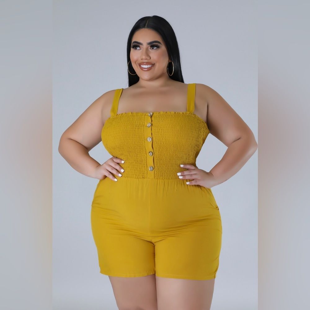 Plus Size Women’s Lucienne Romper 1X 2X 3X